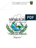 Protocolo NIPMUN Virtual 2021