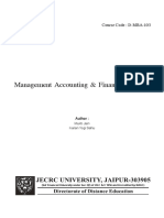 D-MBA-103 Management Accounting & Financial Control