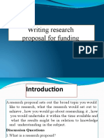 Research Proposal For Funding