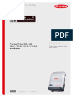 Find Your Operating Manuals: Fronius Primo 208 - 240 10.0-1 / 11.4-1 / 12.5-1 / 15.0-1 Installation