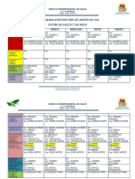 Cronograma Mes de Agosto