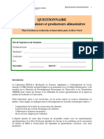 Questionnaire D'enquete