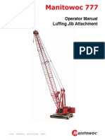 Manitowoc 777: Operator Manual Luffing Jib Attachment