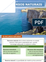 Recursos Naturais 8º Ano