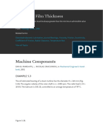 Minimum Film Thickness: Machine Components