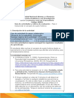 Guía de Actividades y Rúbrica de Evaluación - Unidad 1 - Fase 2 - Comprender El Concepto de Sujeto Histórico