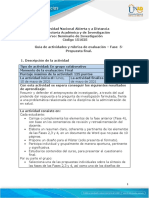 Guia de Actividades y Rúbrica de Evaluación Fase 5-Propuesta Final - Seminario