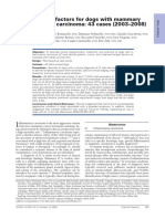 Prognostic Factors For Dogs With Mammary Inflammatory Carcinoma: 43 Cases (2003-2008)