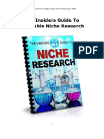 The Insiders Guide To Niche Research