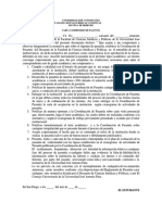 Formato Carta Compromiso Del Pasante