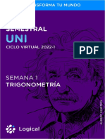 Trigonometria Semestral - Uni Sem01 Ángulo Trigonométrico-S.m.a-Sector Circular-Aplicaciones de Longitud de Arco