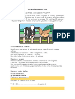 SITUACIÓN SIGNIFICATIVA Sistema de Ecuaciones para Quinto Año.