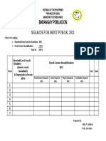 Barangay Poblacion Search For Best Purok 2021