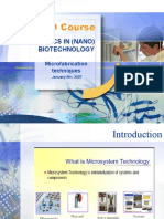 PHD Course: Topics in (Nano) Biotechnology