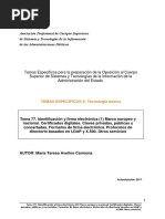 Temas Específicos para La Preparación de La Oposición Al Cuerpo Superior de Sistemas y Tecnologías de La Información de La Administración Del Estado