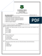 Grade 10 Science - Pre Board 1 Final