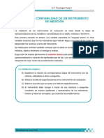 Validez Y Confiabilidad de Un Instrumento de Medición: La Validación Implica