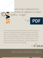 Gestión Técnico Administrativa Del Sistema de Vigilancia en Salud Pública - Sivigila