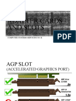 Different Adapter Cards and Slots