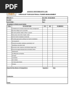 4 Checklist For Electrical Power Management