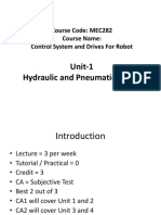 UNIT-1 Hydraulic and Pneumatic Drives 