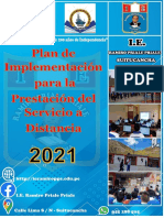 Plan Implementación Prestacion de Servicio - 2021