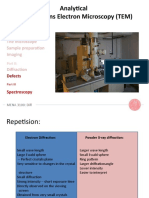 Analytical Transmissions Electron Microscopy (TEM) : The Microscope Sample Preparation Imaging