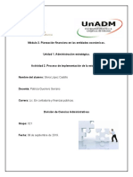 Actividad 2. Proceso de Implementación de La Estrategia