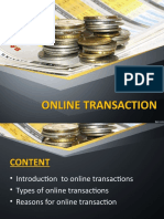 Reasons For Online Transaction