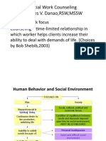 Social Work Counseling Dr. Ines V. Danao, RSW, MSSW