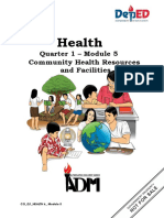 Health6 q1 Mod5 Community Health Resources and Facilities v2