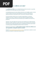 Cómo Resolver Conflictos en El Aula