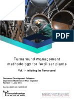 Turnaround Management Methodology For Fertilizer Plants - Document Guidance