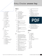 Entry Checker Answer Key: English File