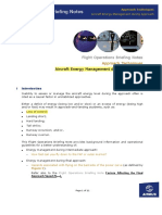 Aircraft Energy Management During Approach