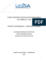 Projeto Integrador I Gestão Integrada