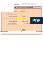 Water Tank Size and Capacity Calculator.