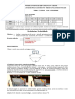 Resistência e Resistividade
