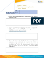 Anexo 1 - Tarea 1 Reconocimiento Del Curso y Conceptos Principales Curso - 403003