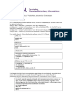 Práctica Variables Aleatorias Continuas