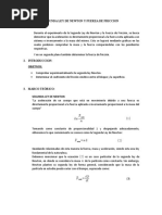 Segunda Ley de Newton y Fuerza de Friccion