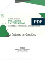 Caderno de Questões - Avaliação Nutricional