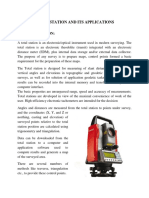 Total Station and Its Applications