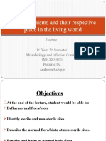 Microorganisms and Their Respective Place in The Living World