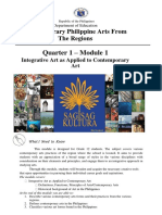 Quarter 1 - Module 1: Contemporary Philippine Arts From The Regions