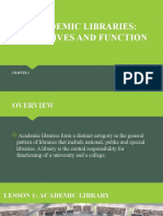 Academic Libraries: Objectives and Function