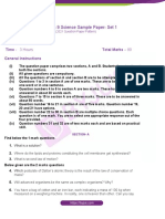 CBSE Class 9 Science Model Paper 2021 Pattern