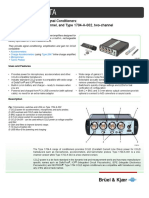 Product Data: Battery-Powered CCLD Signal Conditioners: Type 1704-A-001, One-Channel, and Type 1704-A-002, Two-Channel