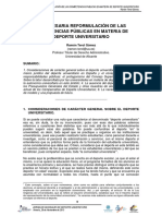 Terol Gomez, Ramon. LA REFORMULACIÓN DE LAS COMPETENCIAS PÚBLICAS EN DEP UNIV