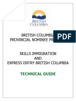 BC PNP Skills Immigration and Express Entry BC Technical Guide